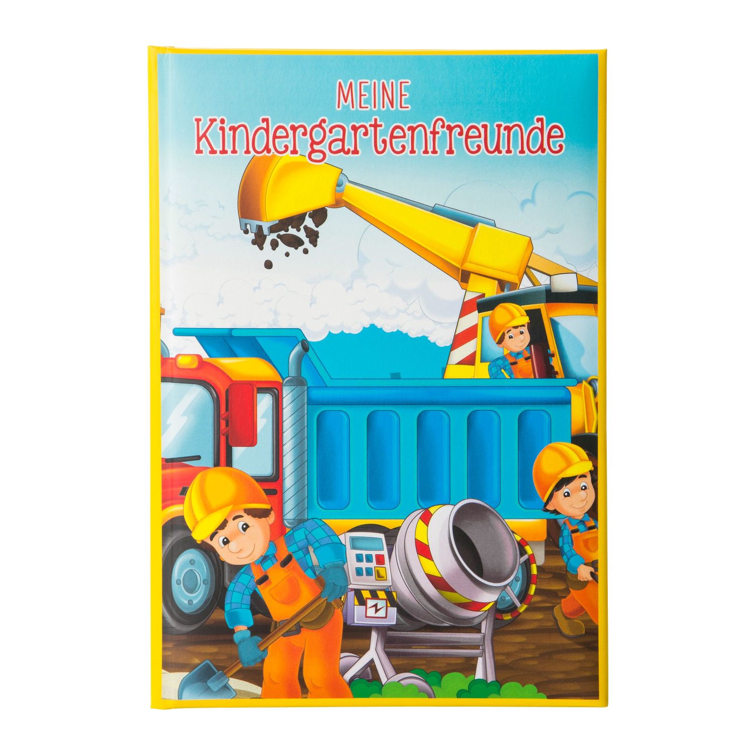 Freundebuch Kindergarten Baustelle - 88 illustrierte Seiten, A5 Freundebuch Kindergarten Baustelle - 88 illustrierte Seiten, A5
