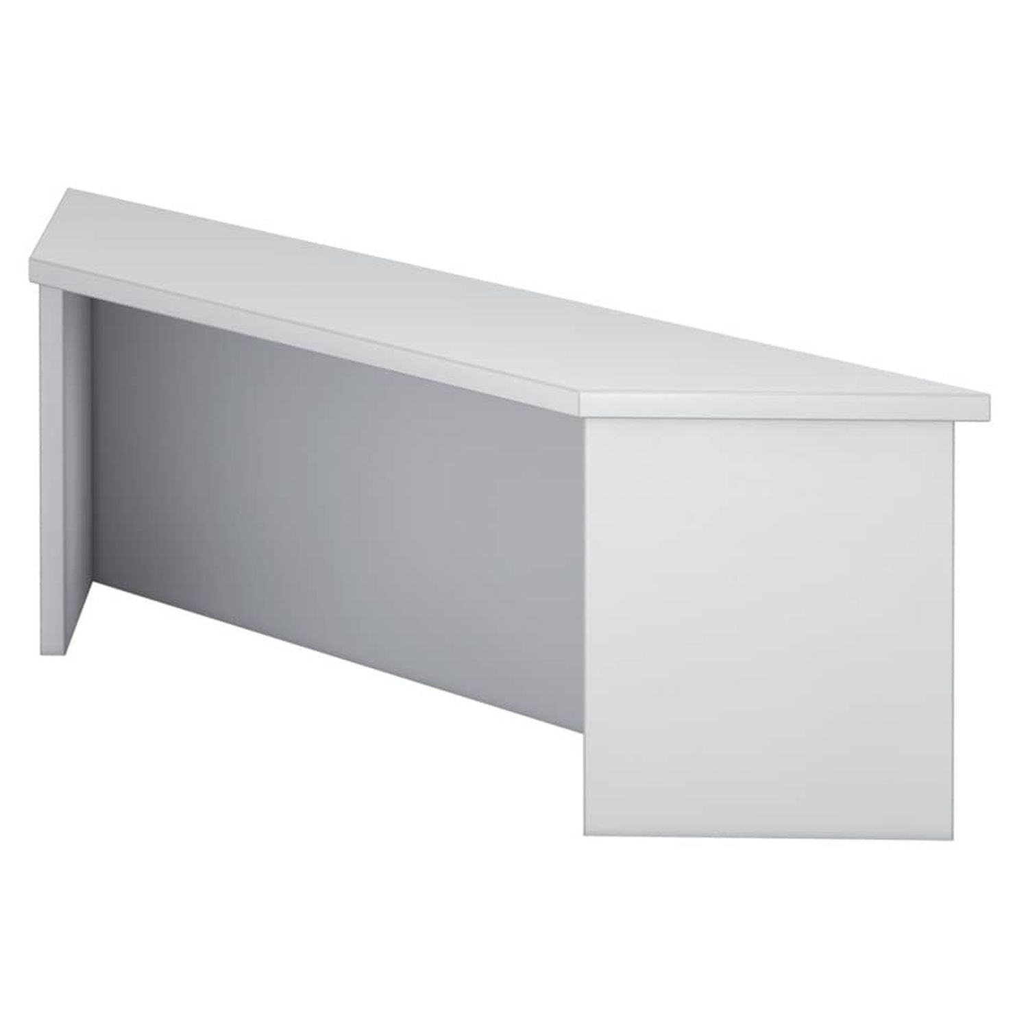 Thekenaufsatz für Eckwinkel - 113 cm, 1OH, Weiß Thekenaufsatz für Eckwinkel - 113 cm, 1OH, Weiß
