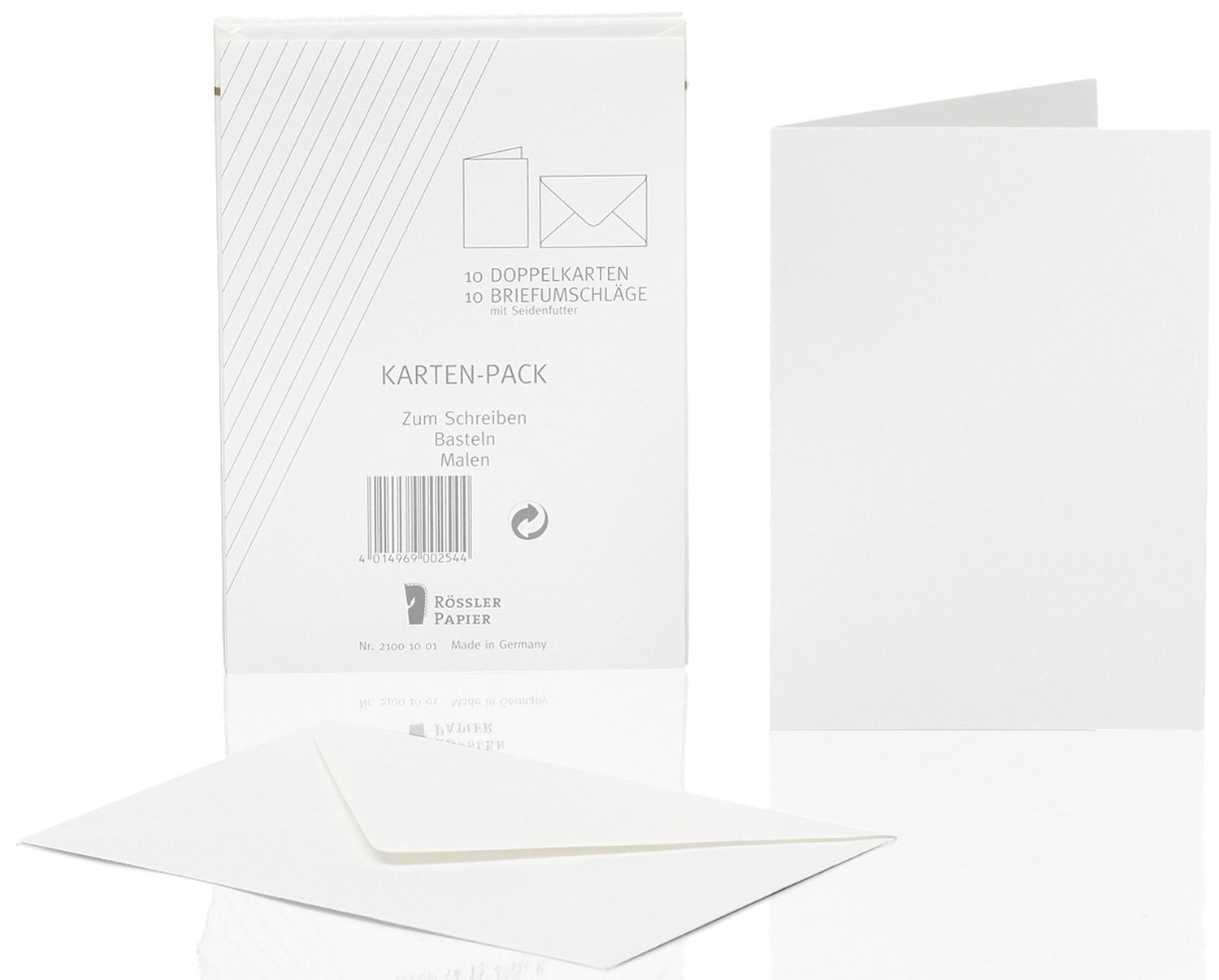 Kartenpackung - A6/C6, 10/10 Stück, weiß Kartenpackung - A6/C6, 10/10 Stück, weiß