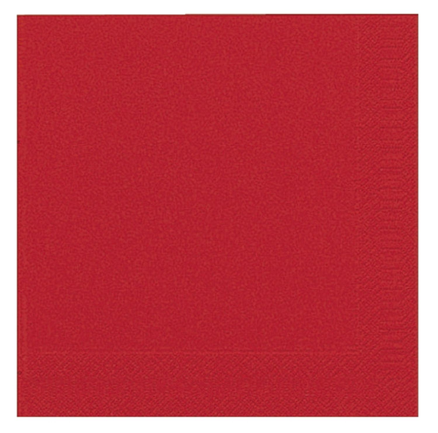 Dinner-Servietten 3lagig Tissue Uni brillant rot, 40 x 40 cm, 20 Stück Dinner-Servietten 3lagig Tissue Uni brillant rot, 40 x 40 cm, 20 Stück