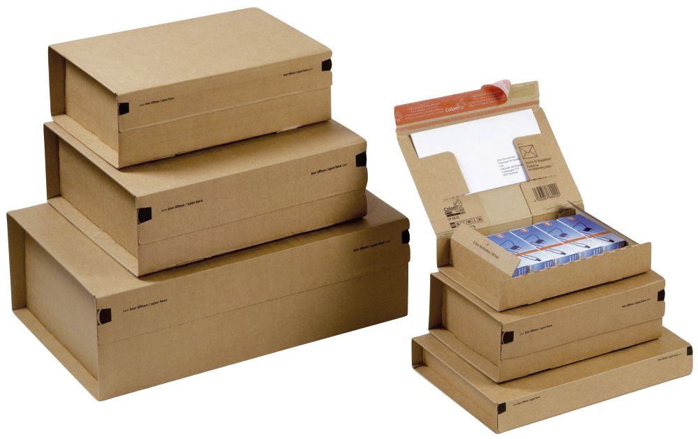Paket Versandkarton 343 x 223 x 50 mm, braun Paket Versandkarton 343 x 223 x 50 mm, braun