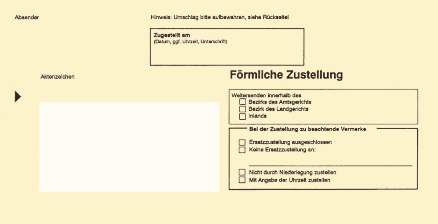 Zustellungsumschlag innerer RNK 2044/100, DIN lang, mit Sichtfenster, 80g/qm, 100 Stück