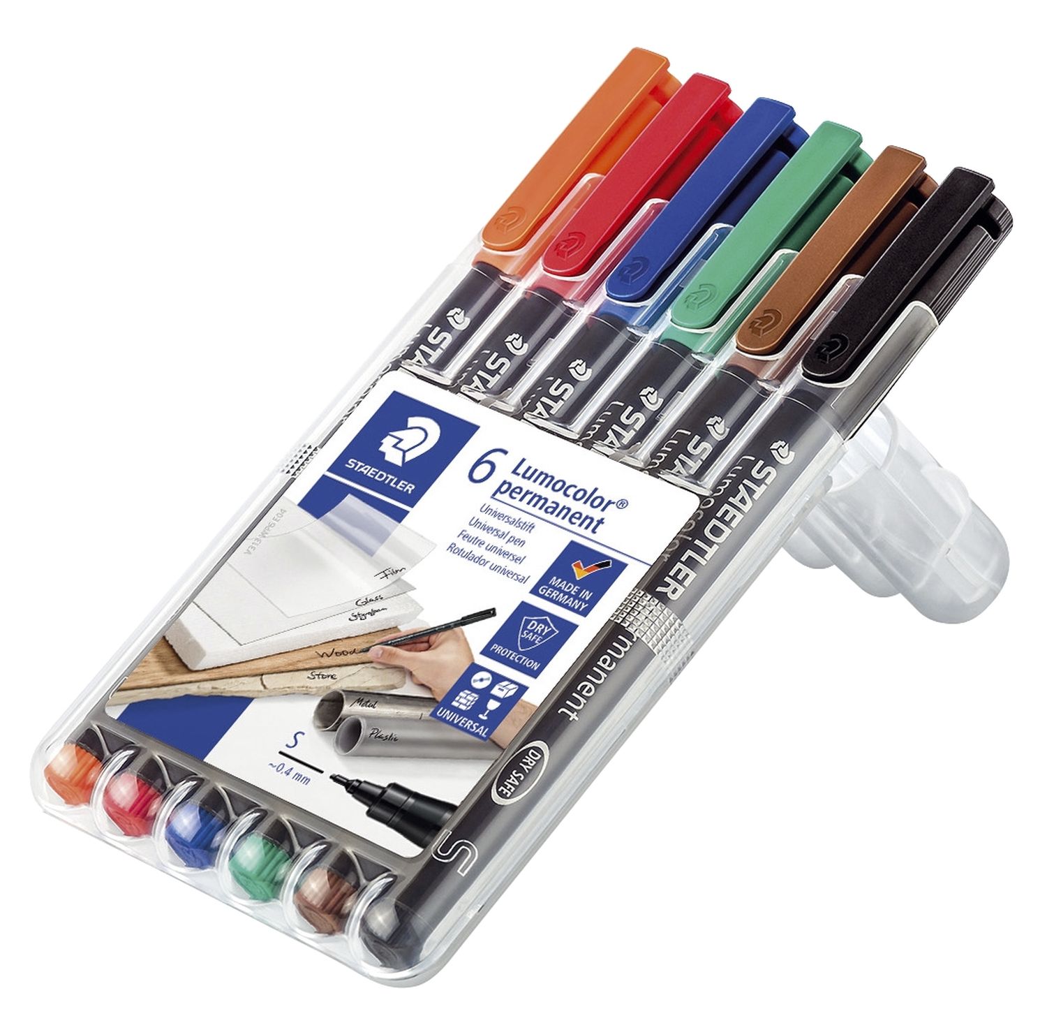 Feinschreiber Universalstift Lumocolor® - permanent, S, 6 Farben Feinschreiber Universalstift Lumocolor® - permanent, S, 6 Farben