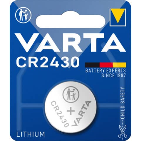 Knopfzelle Varta 6430, CR2430, 3 V Knopfzelle Varta 6430, CR2430, 3 V