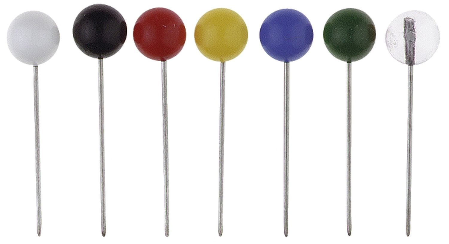 Markiernadel, 16 mm, 5 x 5 mm, sortiert, Dose mit 100 Stück Markiernadel, 16 mm, 5 x 5 mm, sortiert, Dose mit 100 Stück