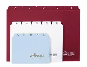 Leitregister A-Z - DIN A7 quer, blau Leitregister A-Z - DIN A7 quer, blau