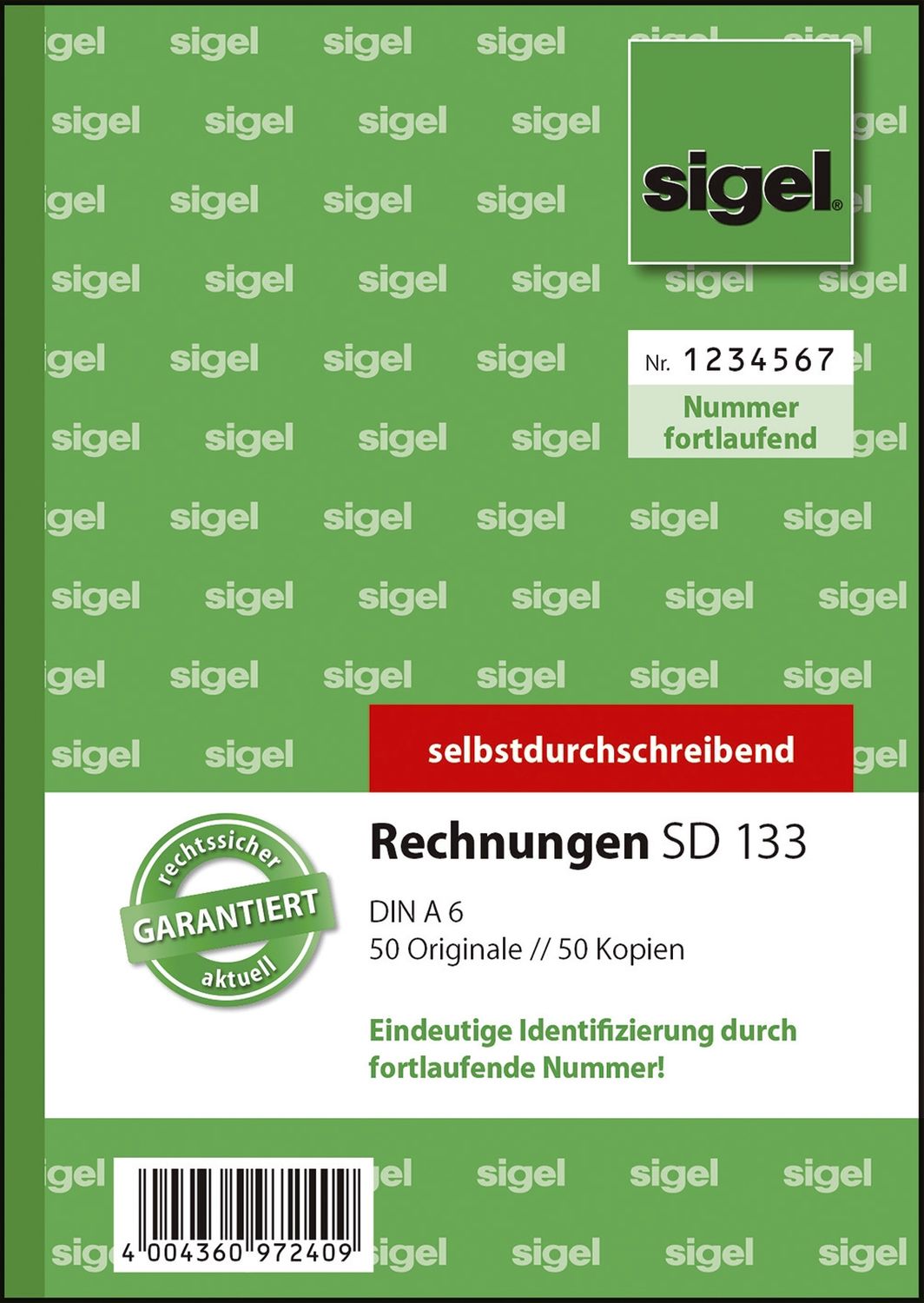 Rechnungen, mit fortlaufender Nummerierung - A6, 1. und 2. Blatt bedruckt, SD, 2 x 50 Blatt Rechnungen, mit fortlaufender Nummerierung - A6, 1. und 2. Blatt bedruckt, SD, 2 x 50 Blatt
