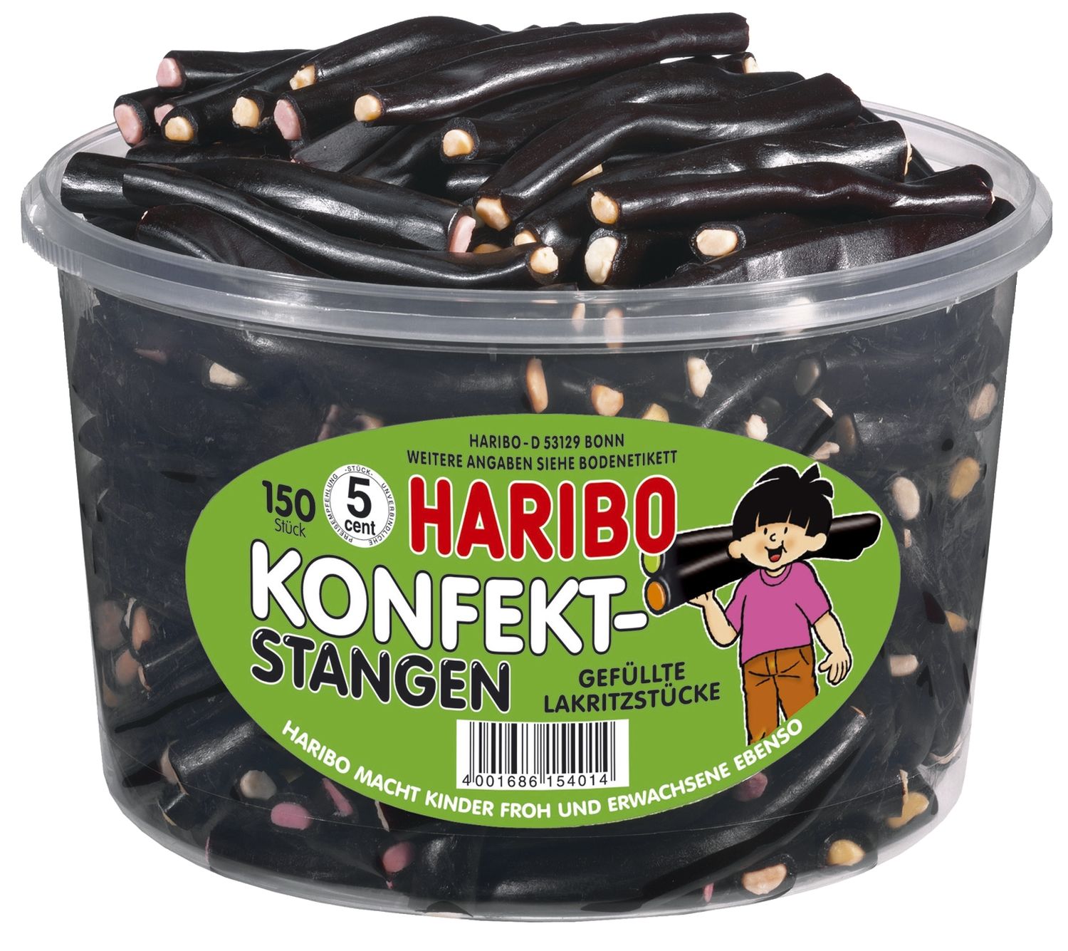 Lakritzprodukte - Konfekt-Stangen, 150 Stück