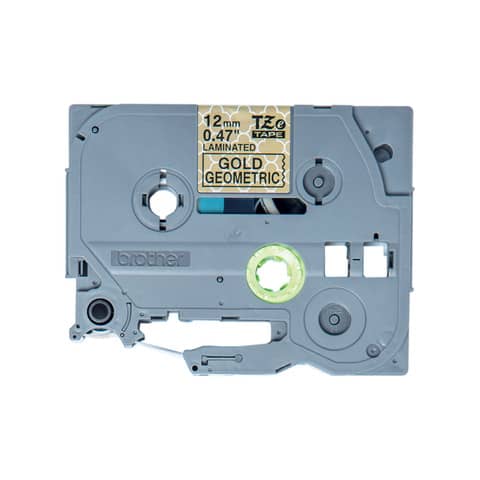Schriftband brother TZe-MPPH31 TZeMGG31, Dekorband, Breite 12 mm, Länge 4 m, schwarz auf gold