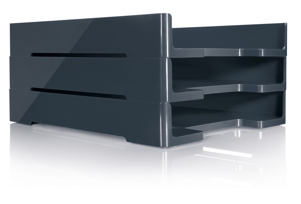 Briefablage Sigel eyestyle SA167, DIN A4, dunkelgrau Briefablage Sigel eyestyle SA167, DIN A4, dunkelgrau