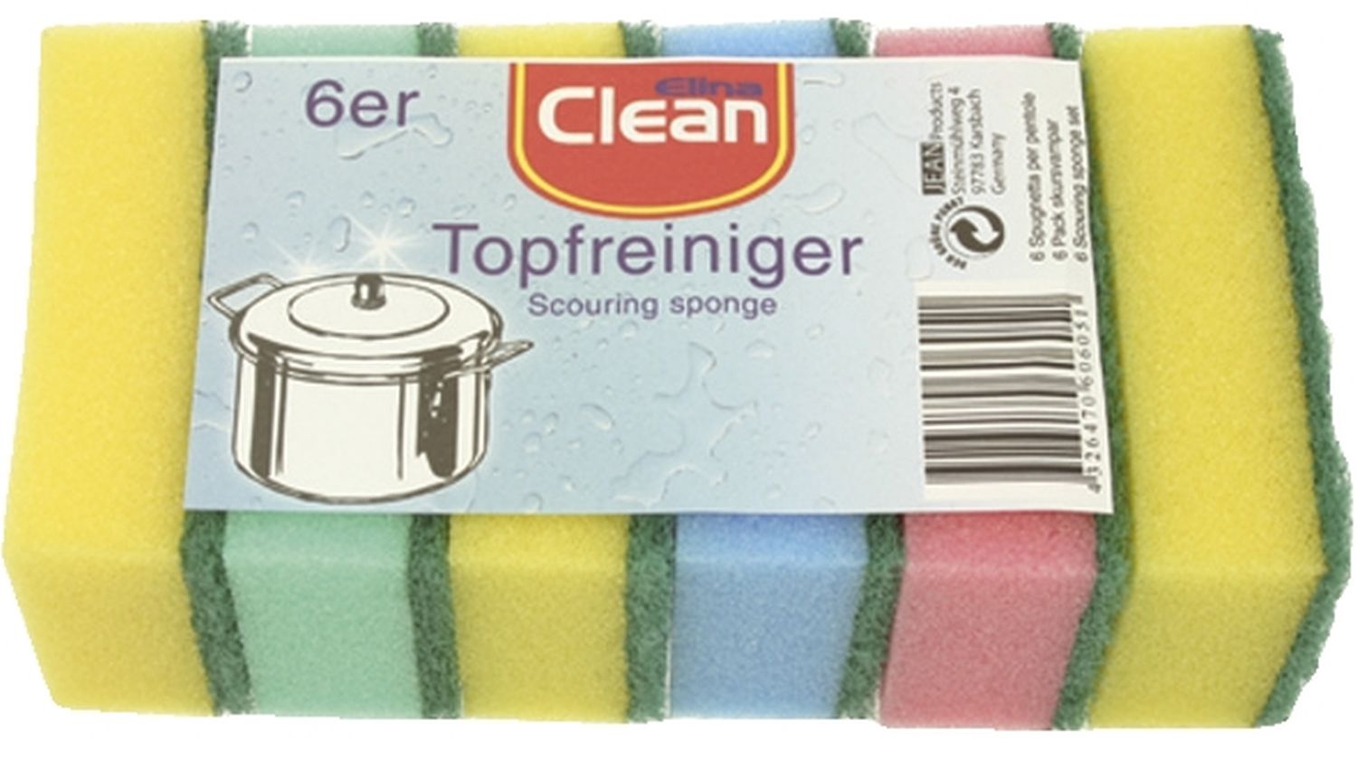 Haushaltshelfer Scheuerschwamm Küche - Pack mit 6 Stück Haushaltshelfer Scheuerschwamm Küche - Pack mit 6 Stück