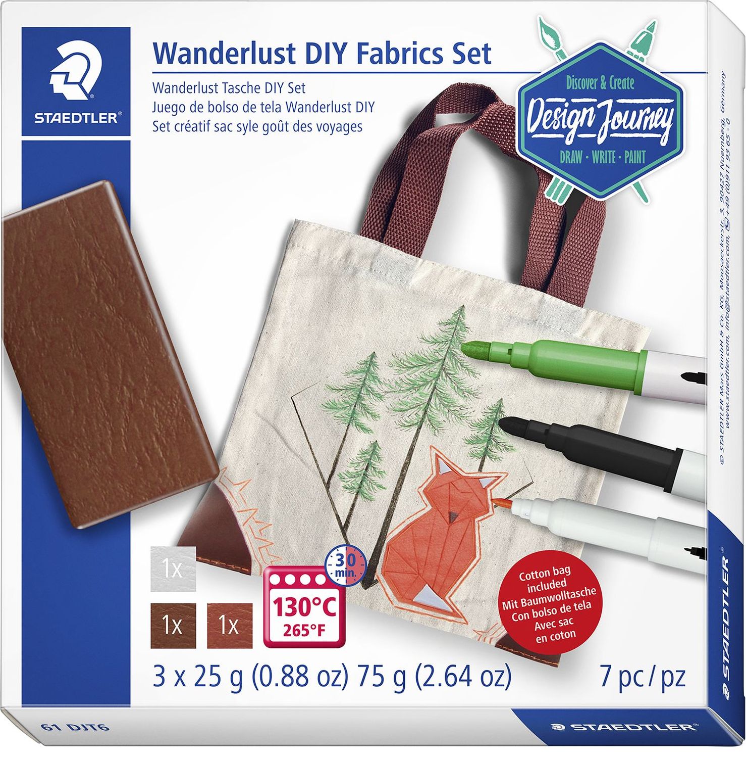 Bastelset DIY Trend Set - Wanderlust Tasche