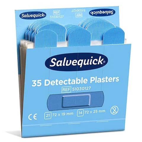 Pflaster-Strips Nachfüllpackung - 6x 35 Stück, blau