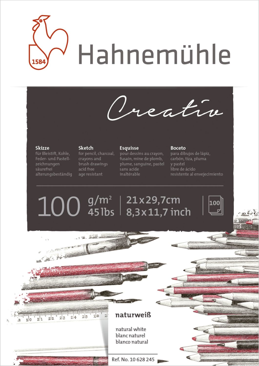 Skizzenblock Creativ - A4, 100 g/qm, 100 Blatt Skizzenblock Creativ - A4, 100 g/qm, 100 Blatt