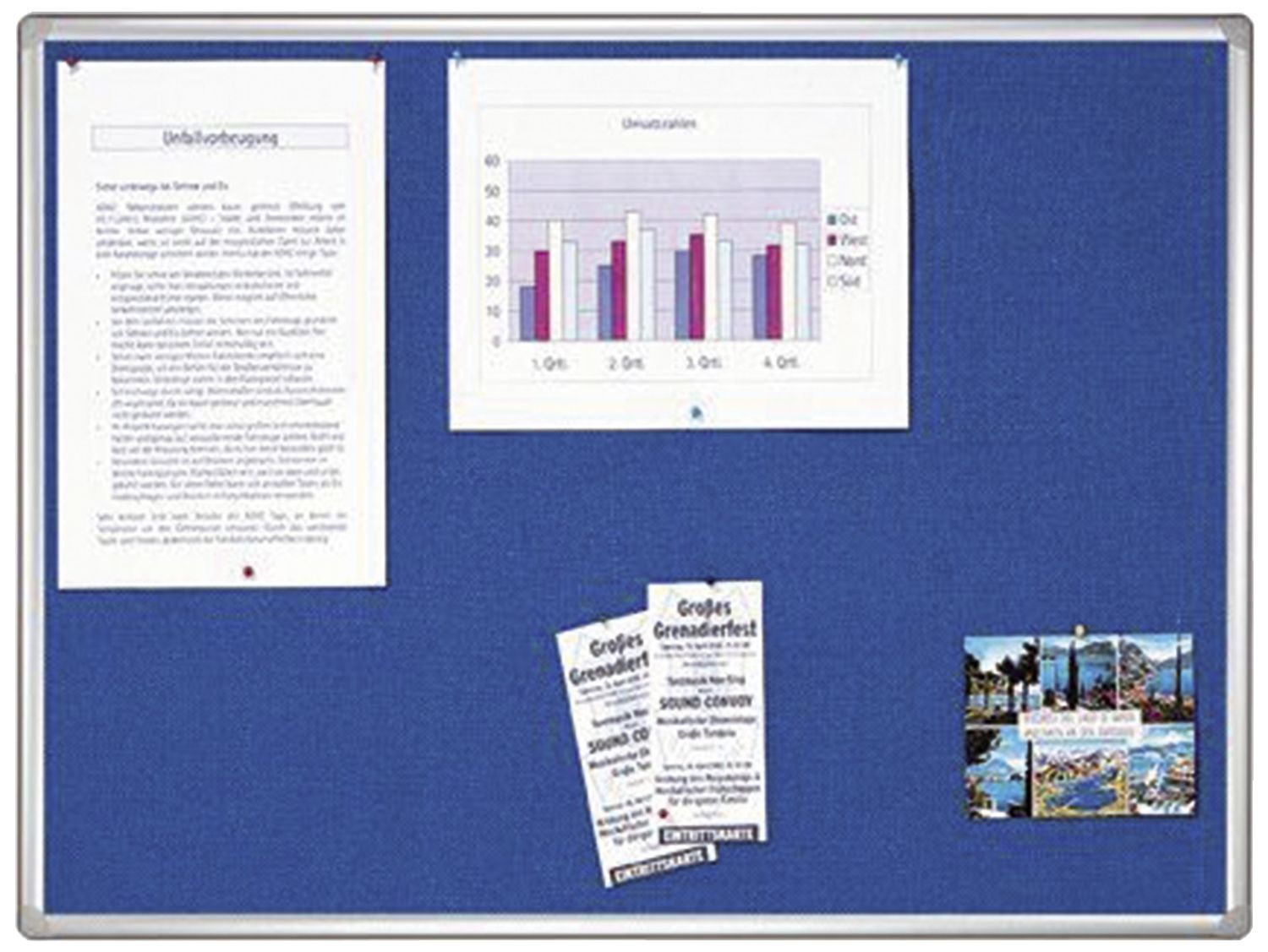 Textiltafel PRO - 180 x 90 cm, blau Textiltafel PRO - 180 x 90 cm, blau
