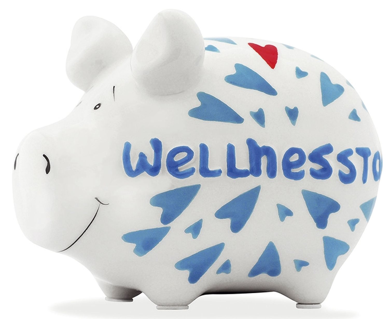 Spardose Schwein "Wellnesstag" - Keramik, klein Spardose Schwein "Wellnesstag" - Keramik, klein