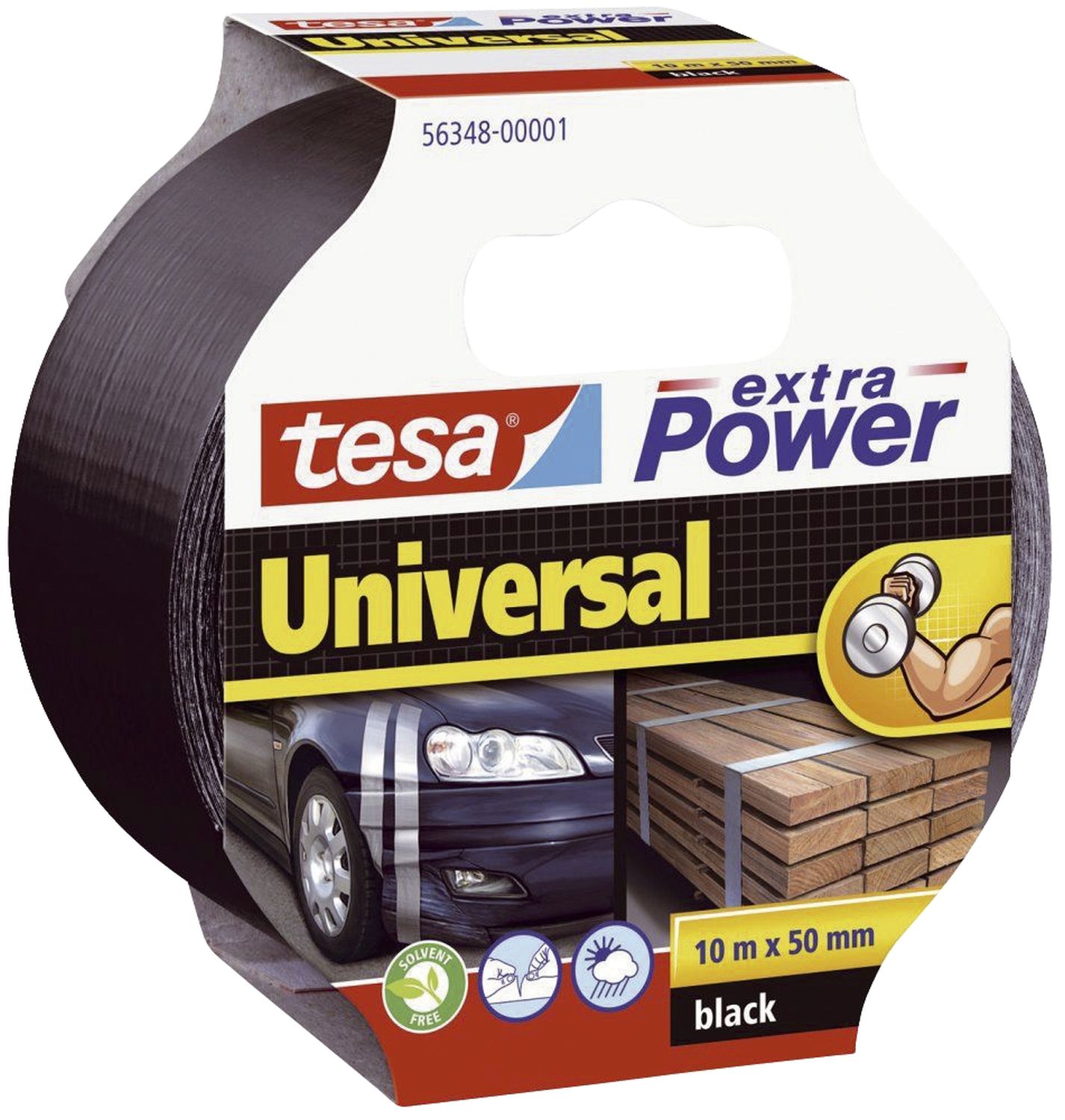 Gewebeklebeband extra Power Universal, 10 m x 50 mm, silber Gewebeklebeband extra Power Universal, 10 m x 50 mm, silber