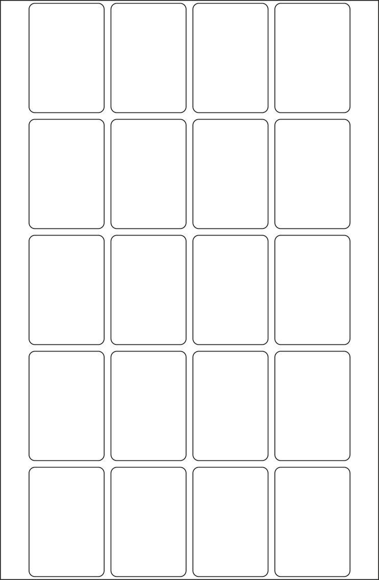 2430 Vielzwecketiketten - weiß, 22x32 mm, matt, 640 Stück