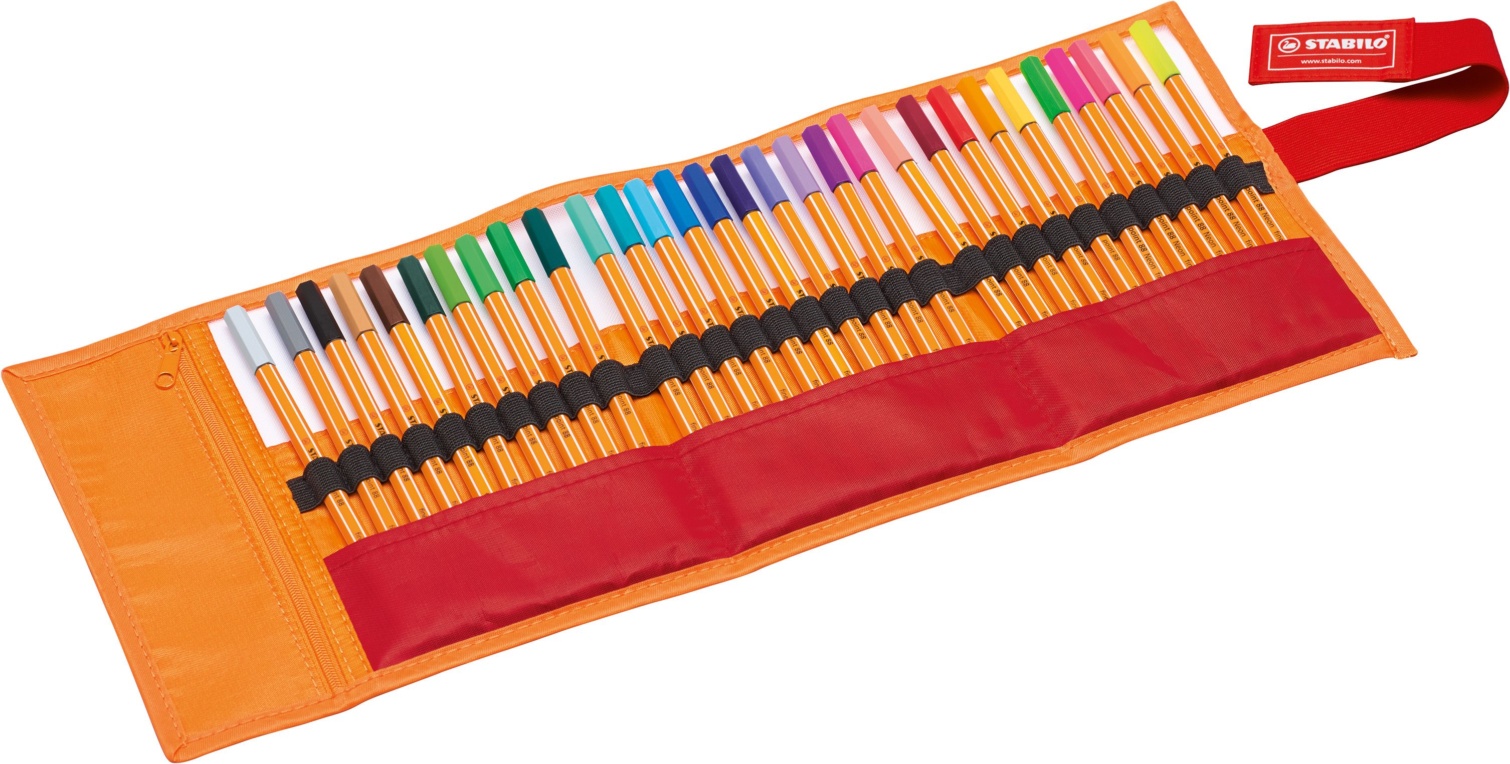 Fineliner - point 88 - 30er Rollerset - mit 30 verschiedenen Farben