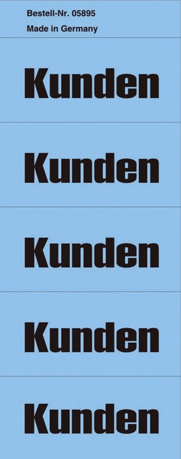 Inhaltsschilder Kunden - Beutel mit 100 Stück, blau Inhaltsschilder Kunden - Beutel mit 100 Stück, blau