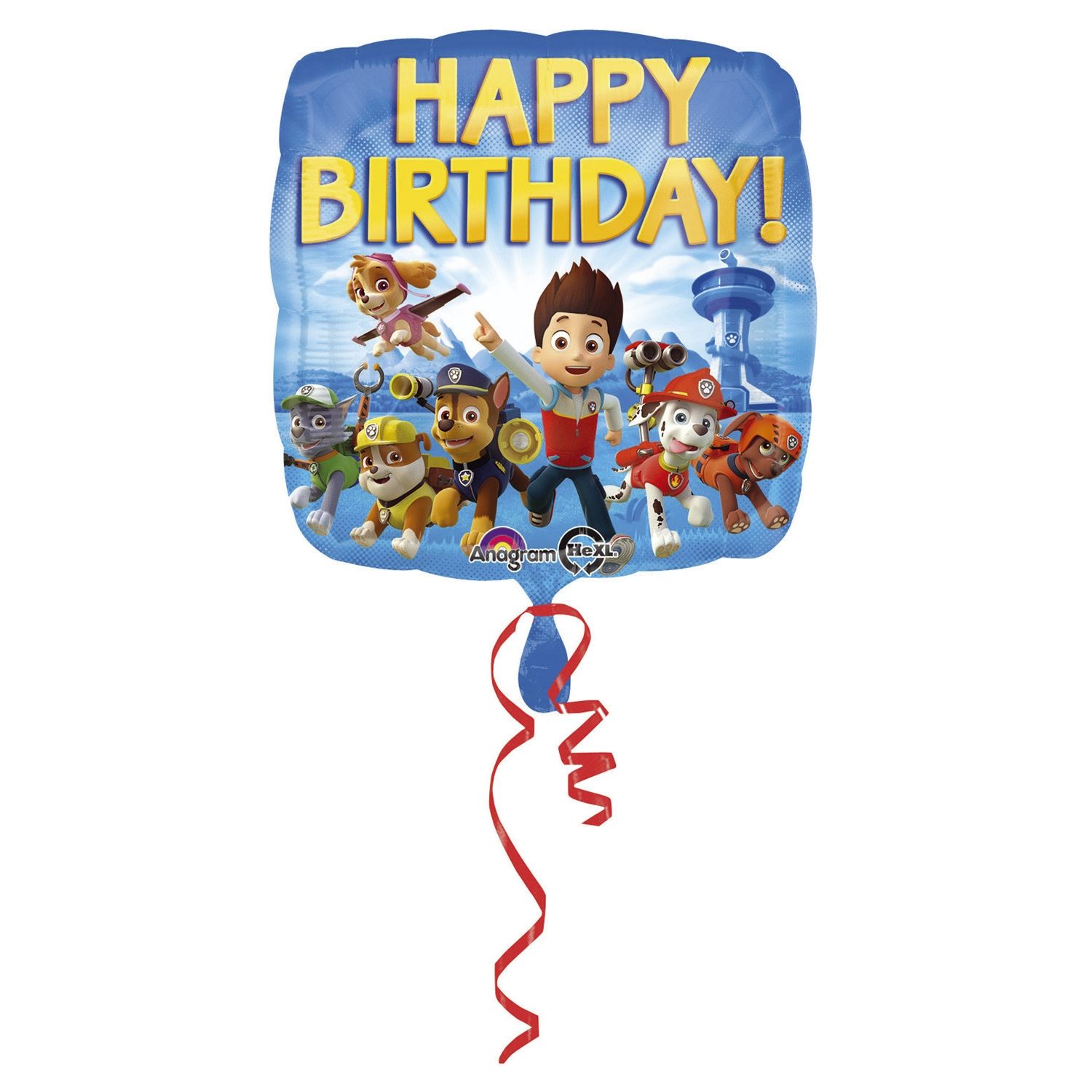 Folienballon Paw Patrol Geburtstag - 43 x 43 cm