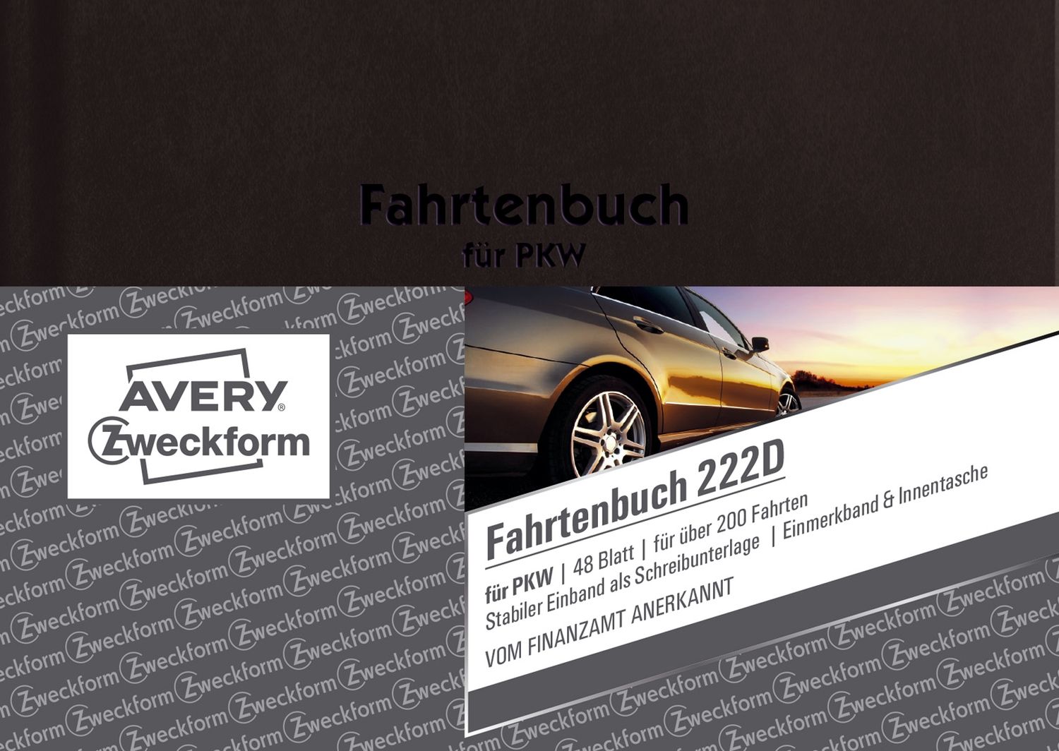 222D Fahrtenbuch - A6, steuerlicher km-Nachweis, 48 Blatt, weiß 222D Fahrtenbuch - A6, steuerlicher km-Nachweis, 48 Blatt, weiß