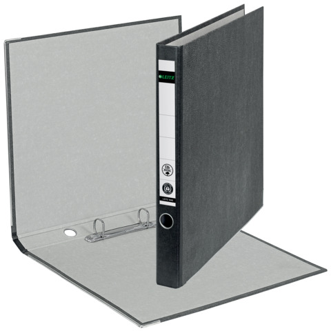 Ringbuch Leitz 1040-00-00, für DIN A4, 2 Ringe, Ring-Ø 20 mm, Rückenbreite 35 mm, schwarz