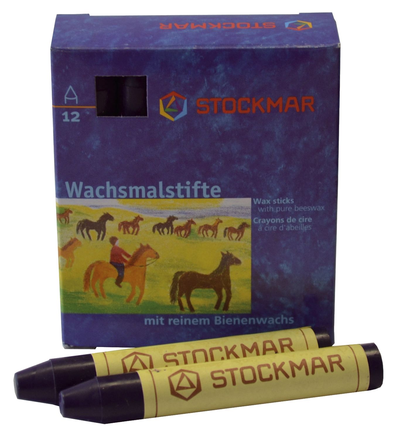 Wachsmalstifte - blauviolett - 12 Stifte Wachsmalstifte - blauviolett - 12 Stifte