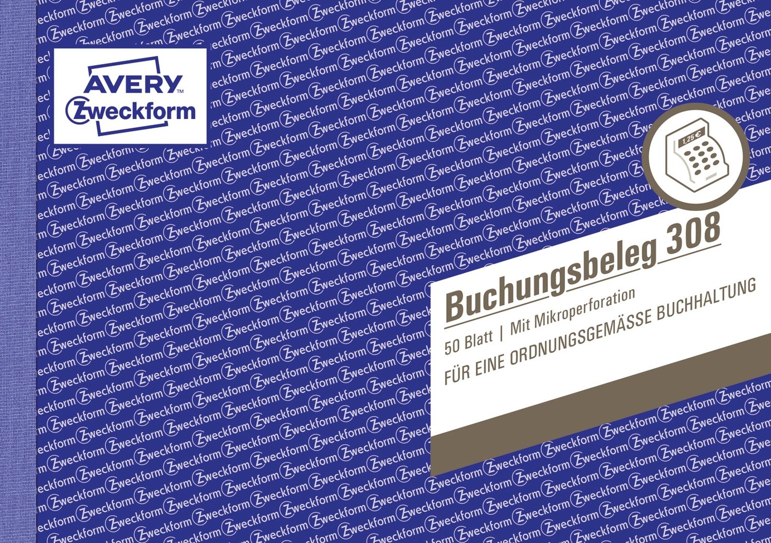 308 Buchungsbeleg, DIN A5 quer, mikroperforiert, 50 Blatt, weiß 308 Buchungsbeleg, DIN A5 quer, mikroperforiert, 50 Blatt, weiß