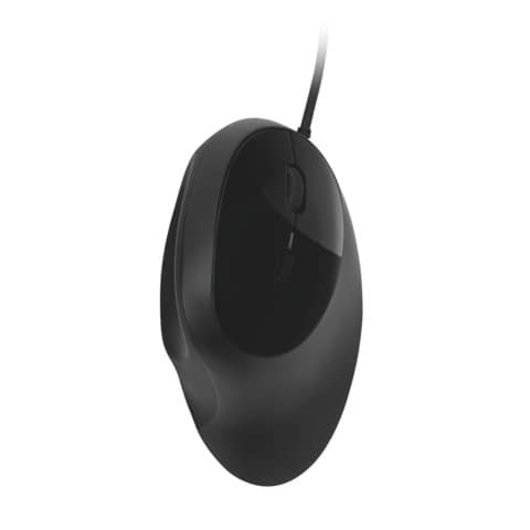 Maus Kensington Pro Fit Ergo K75403EU, für Rechtshänder, kabelgebunden, 5 Tasten, 3.200 dpi, schwarz