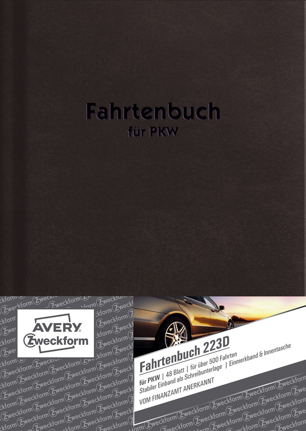 223D Fahrtenbuch - A5, steuerlicher km-Nachweis, 48 Blatt, weiß 223D Fahrtenbuch - A5, steuerlicher km-Nachweis, 48 Blatt, weiß