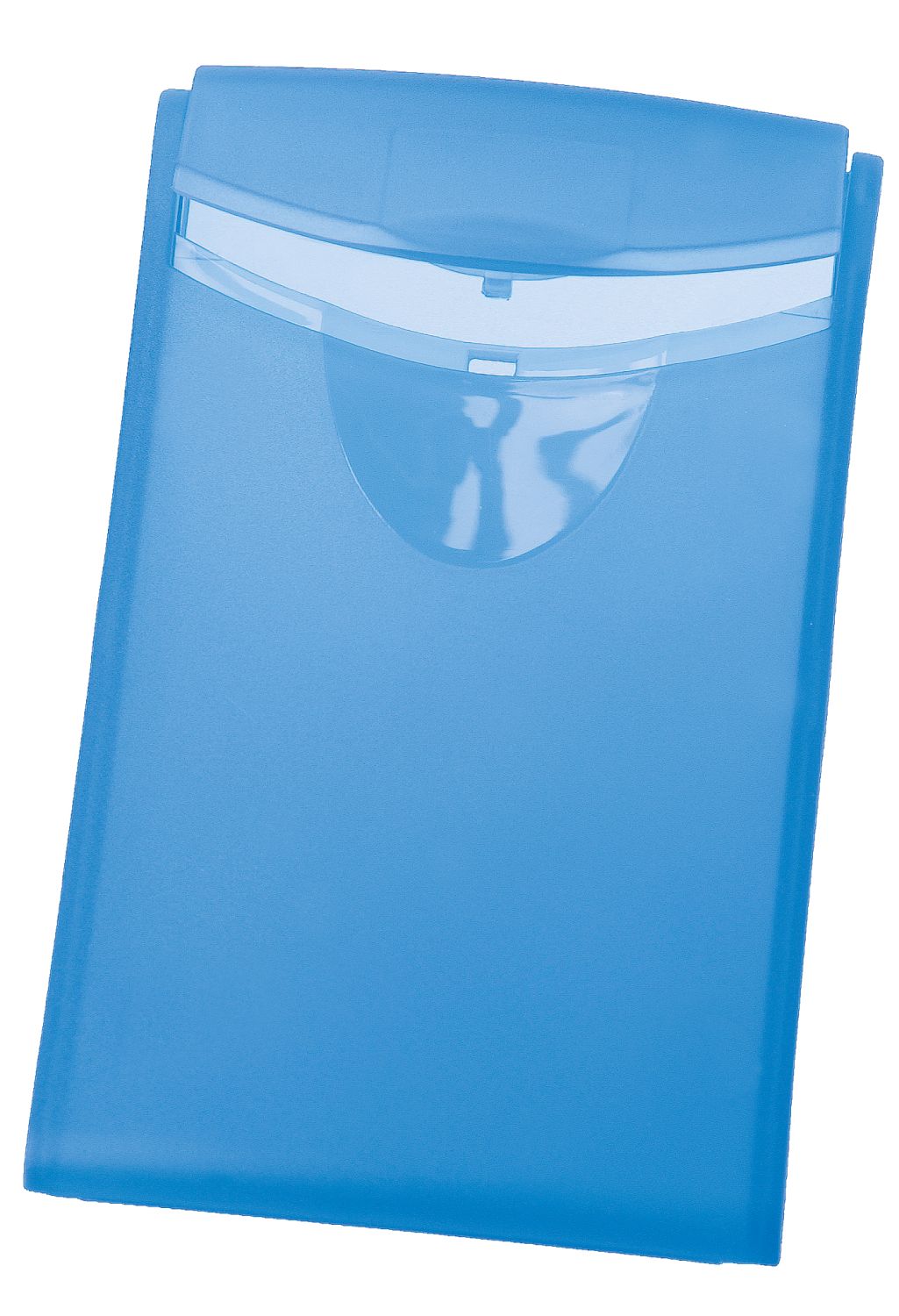 Visitkarten-Etui COGNITO - 64 x 100 x 10 mm, für 20 Karten, transzluzent-blau Visitkarten-Etui COGNITO - 64 x 100 x 10 mm, für 20 Karten, transzluzent-blau