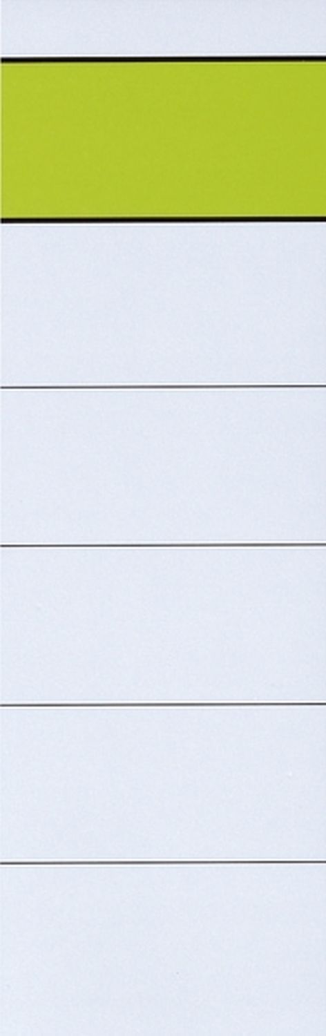 Rückenschilder Falken Grüner-Balken 11358736 Einsteckschild breit/kurz 54 x 190mm, 10 Stück