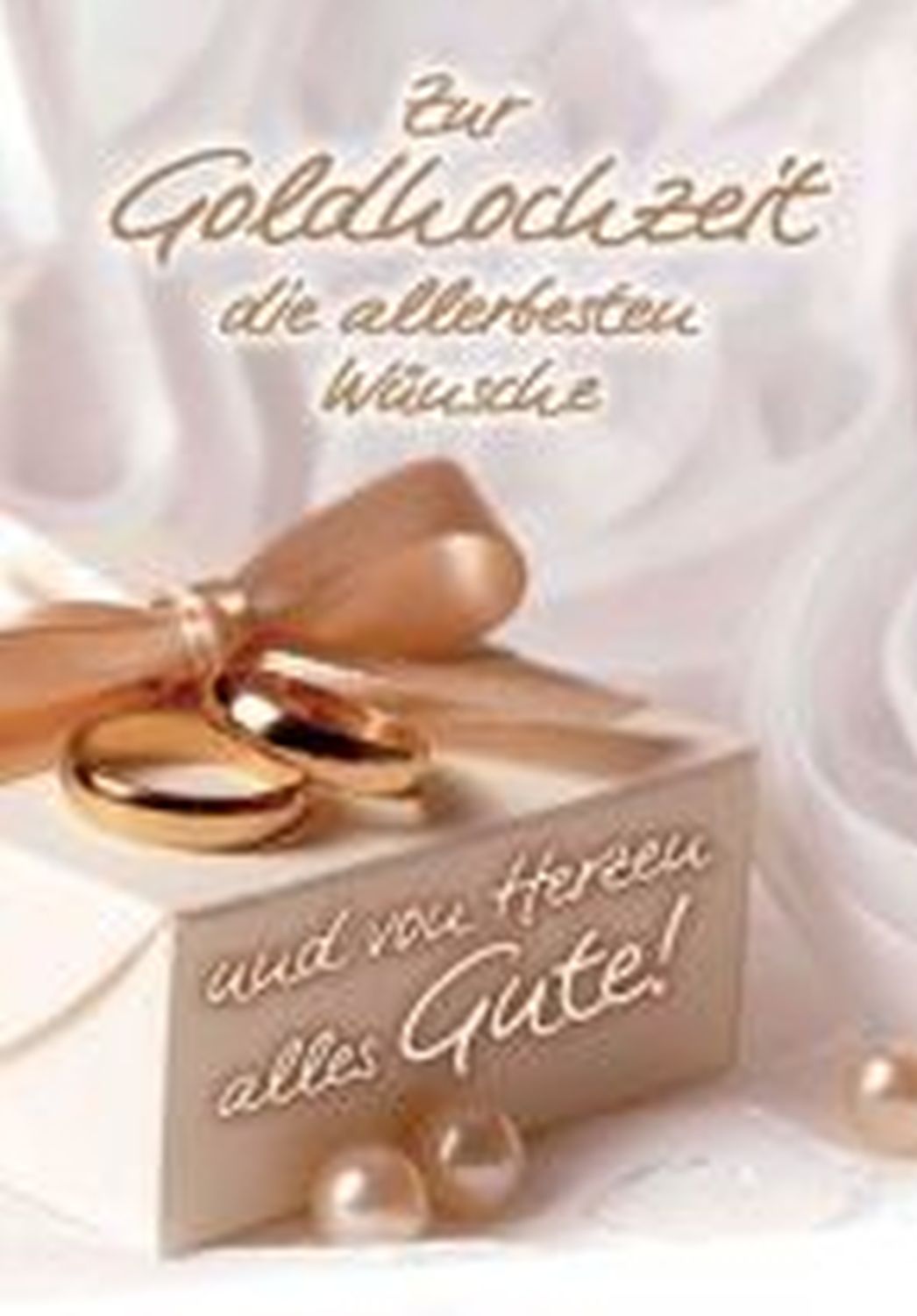Goldhochzeitskarte - inkl. Umschlag Goldhochzeitskarte - inkl. Umschlag