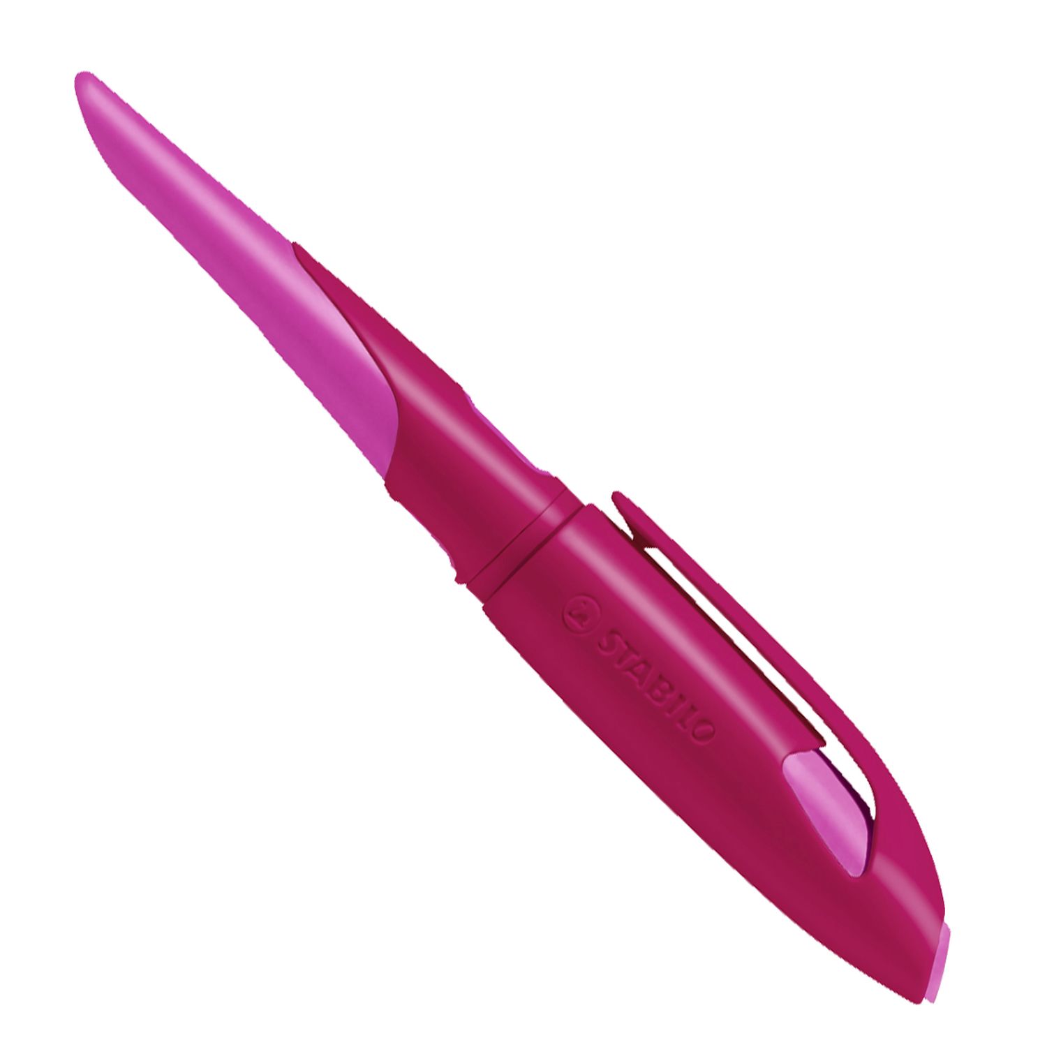 Ergonomischer Schulfüller für Linkshänder mit Anfänger-Feder A - EASYbirdy in beere/pink - Einzelstift - inklusive Patrone - Schreibfarbe blau (löschbar) Ergonomischer Schulfüller für Linkshänder mit Anfänger-Feder A - EASYbirdy in beere/pink - Einzelstift - inklusive Patrone - Schreibfarbe blau (löschbar)