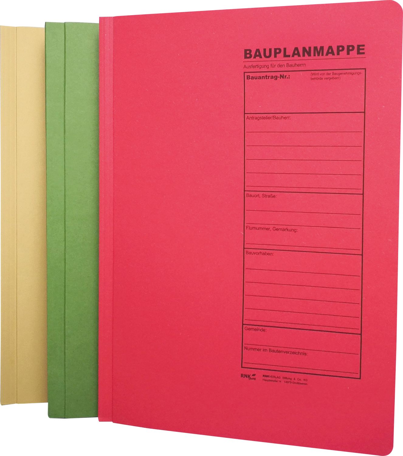 Bauplanhefter - für Bauantragsverfahren, Pack à 3 Stück