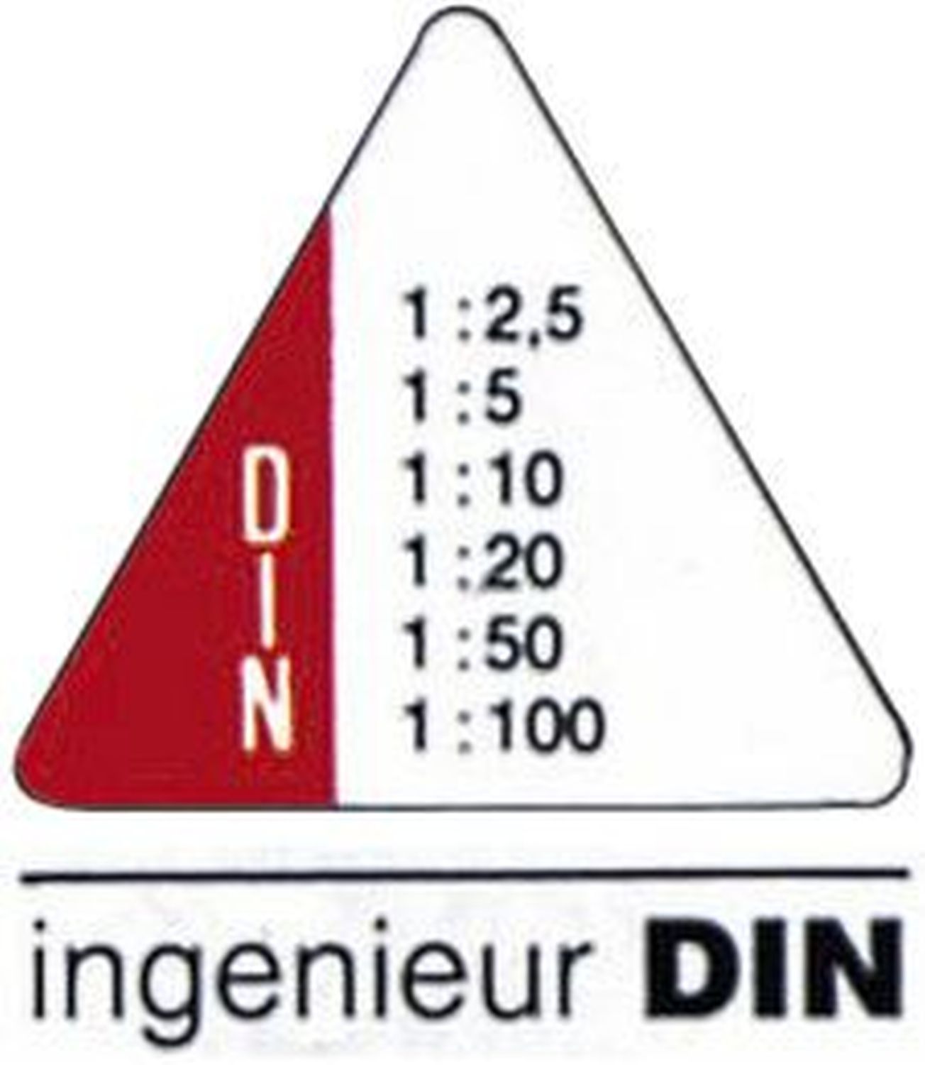 Dreikant-Maßstab 150, Ingenieur DIN Dreikant-Maßstab 150, Ingenieur DIN