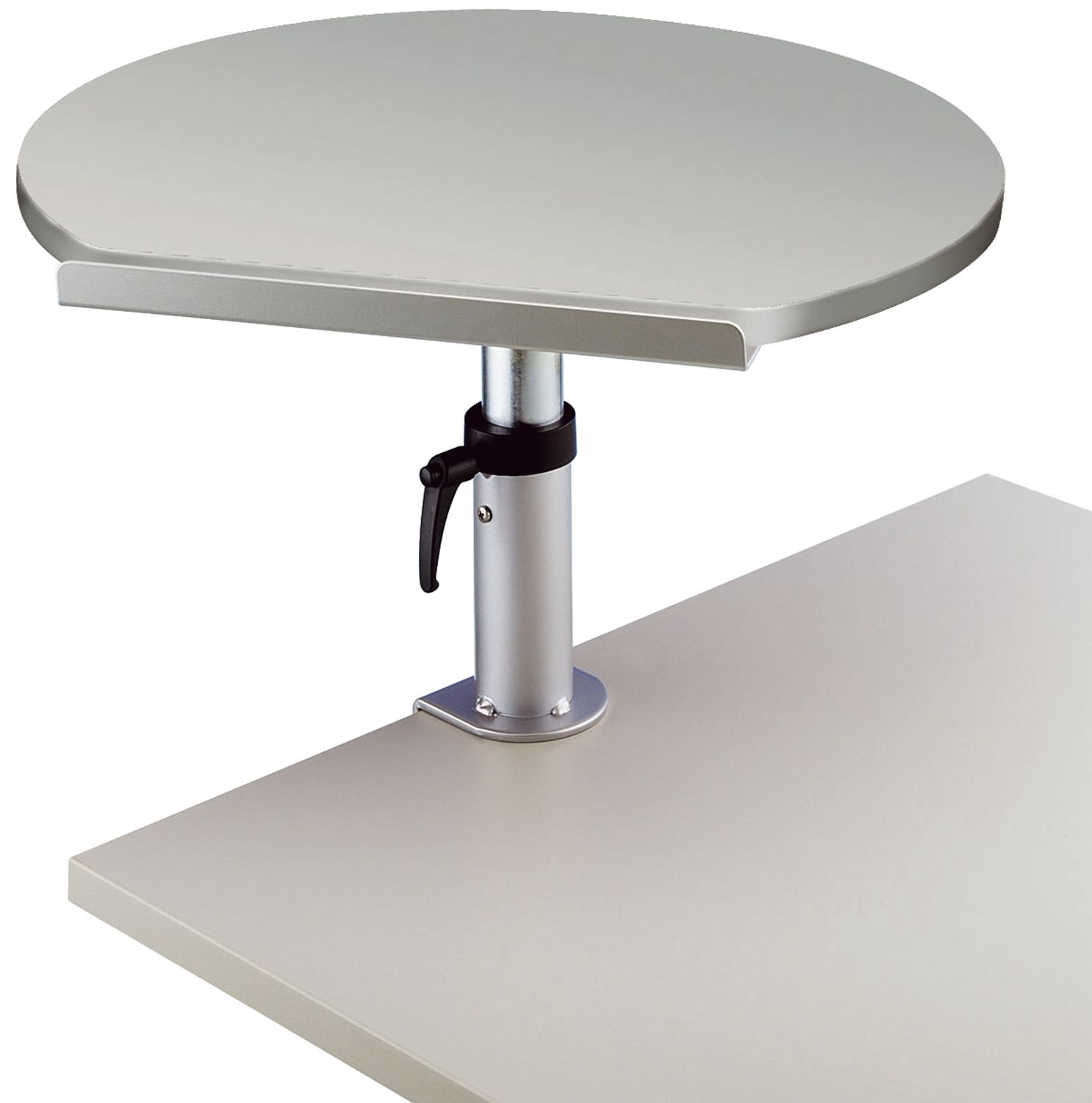 Ergonomisches Tischpult, Tragkraft 30 kg, Platte aus meleminharzbeschichtet grau Ergonomisches Tischpult, Tragkraft 30 kg, Platte aus meleminharzbeschichtet grau