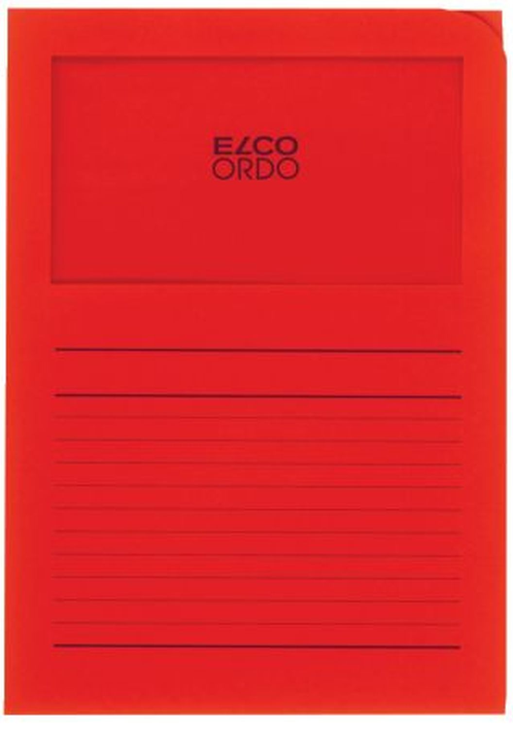 Sichtmappen Ordo classico - rot, 120g, 10 Stück, Sichtfenster und Linien Sichtmappen Ordo classico - rot, 120g, 10 Stück, Sichtfenster und Linien