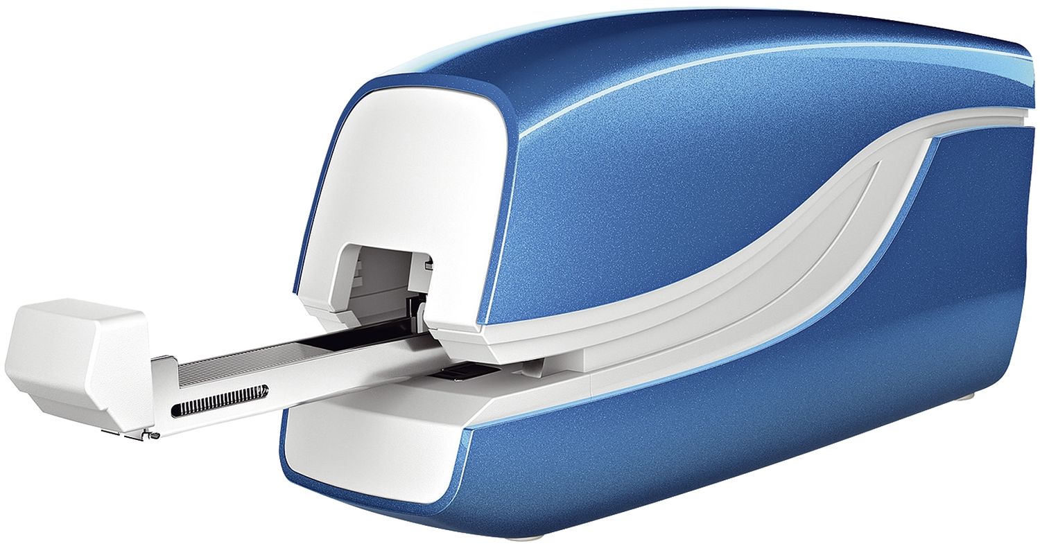 5566 Elektrisches Heftgerät WOW - 10 Blatt, blau metallic