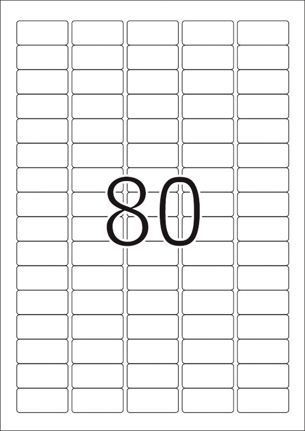 10003 Etiketten A4 weiß 35,6x16,9 mm Movables/ablösbar Papier matt 2000 St.