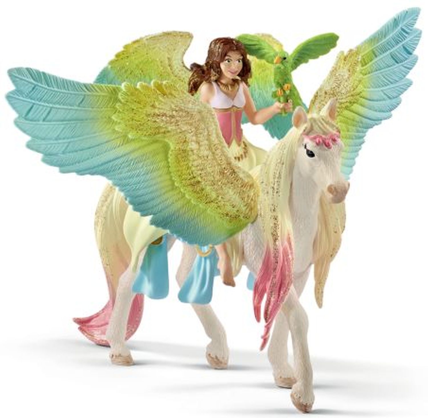 Spielzeugfigur Surah mit Glitzer-Pegasus