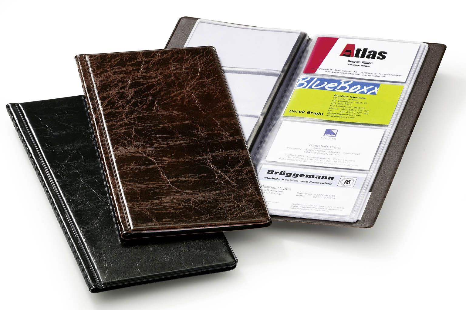 Visitenkartenbuch VISIFIX® 96, 115 x 253 mm, schwarz Visitenkartenbuch VISIFIX® 96, 115 x 253 mm, schwarz