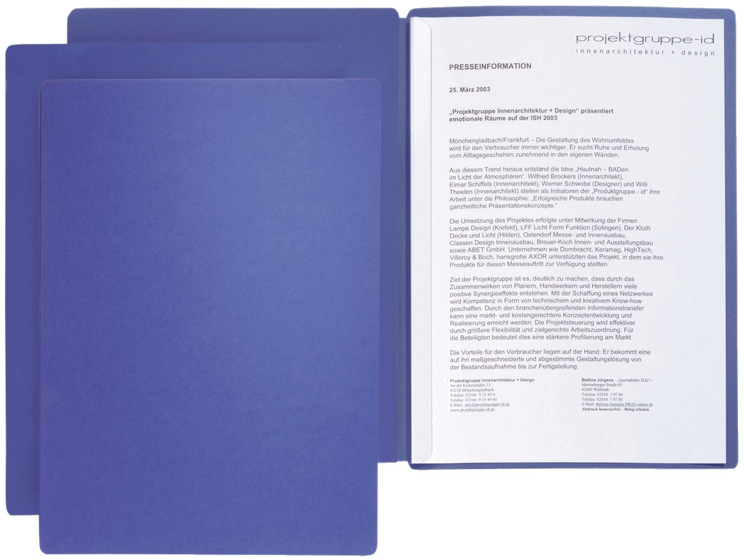 Präsentationsmappe Star - A4, 2-tlg., blau Präsentationsmappe Star - A4, 2-tlg., blau