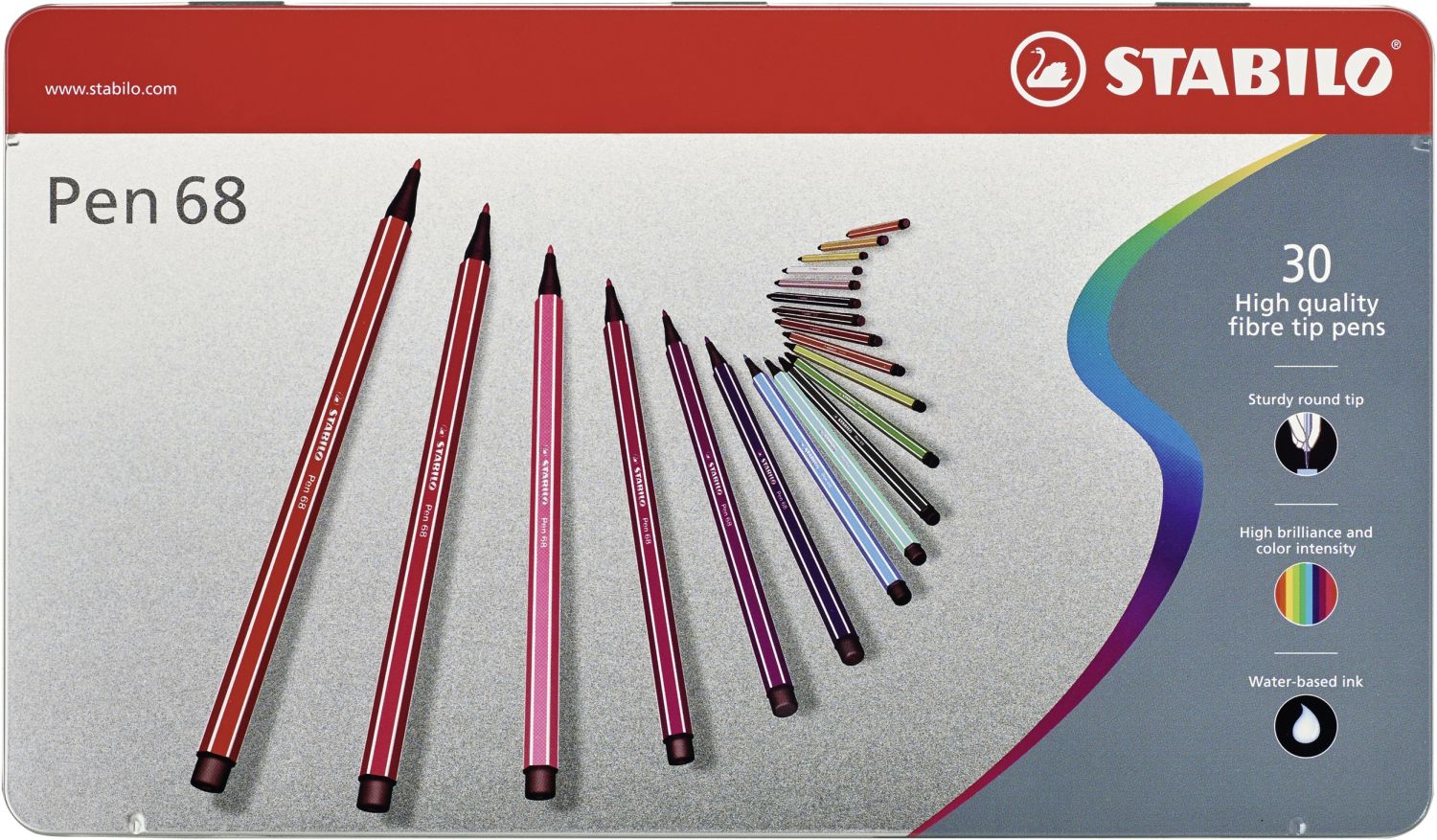 Premium-Filzstift - Pen 68 - 30er Metalletui - mit 30 verschiedenen Farben Premium-Filzstift - Pen 68 - 30er Metalletui - mit 30 verschiedenen Farben