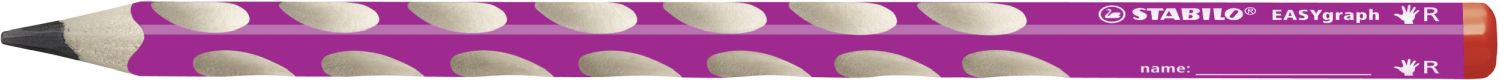 Ergonomischer Dreikant-Bleistift für Rechtshänder - EASYgraph in pink - Einzelstift - Härtegrad B Ergonomischer Dreikant-Bleistift für Rechtshänder - EASYgraph in pink - Einzelstift - Härtegrad B