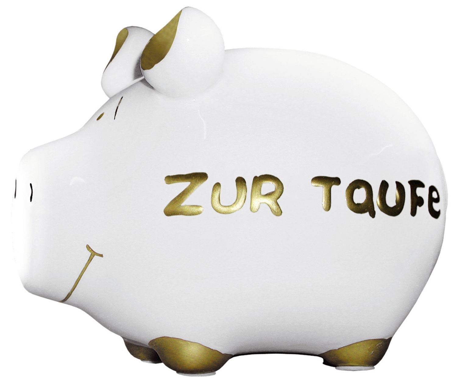 Spardose Schwein "Zur Taufe" - Keramik, klein Spardose Schwein "Zur Taufe" - Keramik, klein