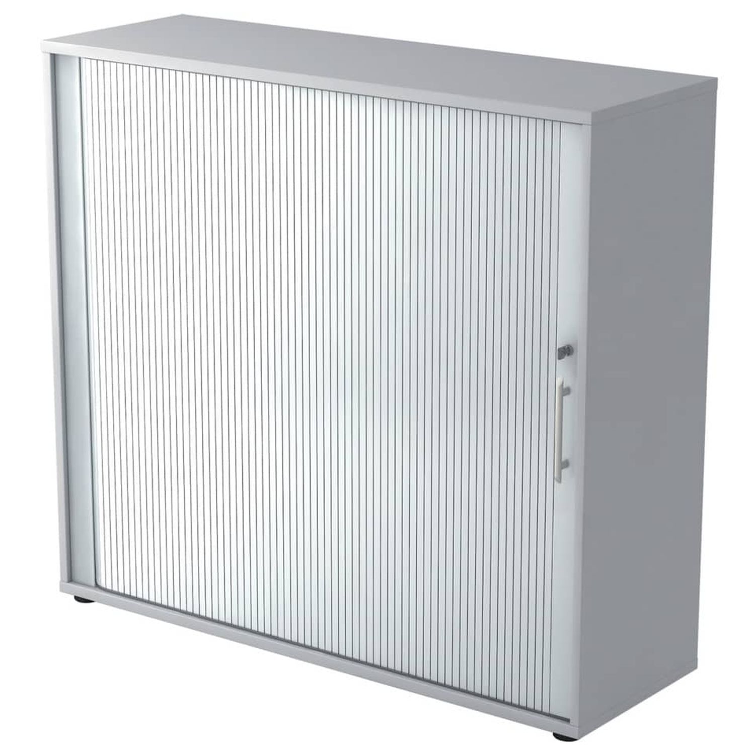Rollladenschrank - 3OH, 120 cm, Relinggriff, Grau/Silber, mit Montageservice Rollladenschrank - 3OH, 120 cm, Relinggriff, Grau/Silber, mit Montageservice