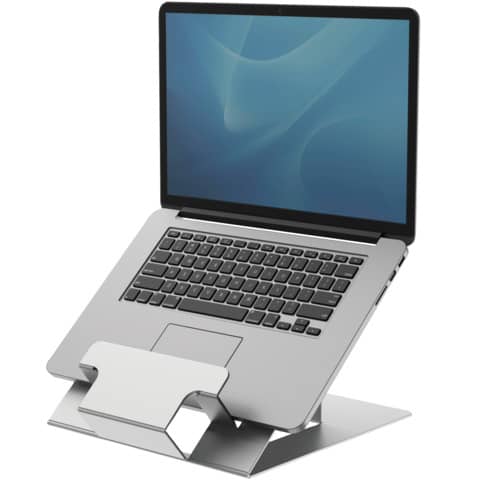 Laptopständer Fellows Hylyft 5010501, für Laptops bis 18 Zoll, höhenverstellbar, silber