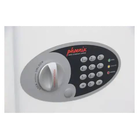 Schlüsselschrank Phönix Gygnus KS0032E, mit 48 Haken, 30,0 x 36,0 x 10,0 cm, mit Elektronikschloss, grau